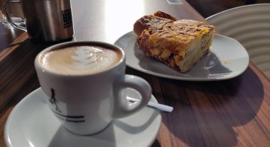 Spanish omelette on a dish (traditional Spanish food)