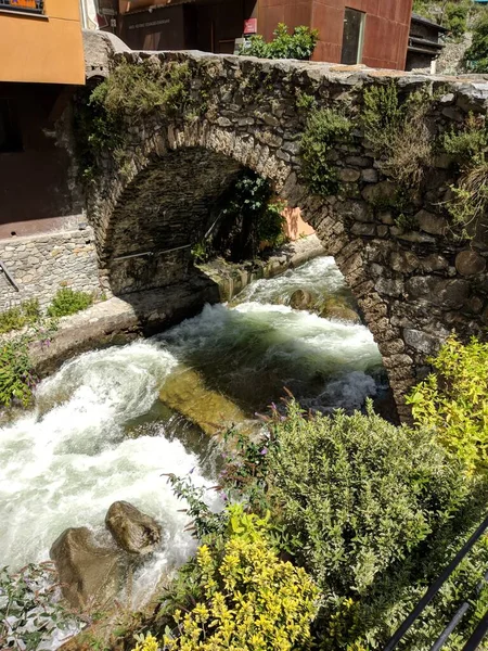 Rio Valira Passando Por Andorra — Fotografia de Stock