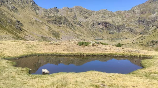 Vista Los Lagos Tristaina Andorra — Foto de Stock