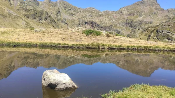 Vista Los Lagos Tristaina Andorra — Foto de Stock