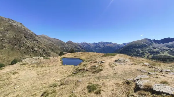 Vista Los Lagos Tristaina Andorra —  Fotos de Stock