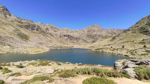 Vista Los Lagos Tristaina Andorra — Foto de Stock