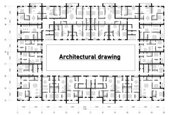 Kreslí Bílém Pozadí Architektonické Zázemí Plakát Plakát — Stock fotografie