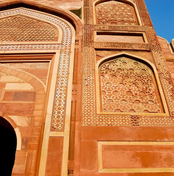 Agra kale kapı dekoratif — Stok fotoğraf