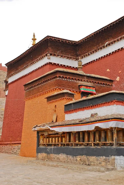 Barevné Tibetská architektura — Stock fotografie