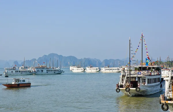 Barcos turísticos vietnamitas — Fotografia de Stock