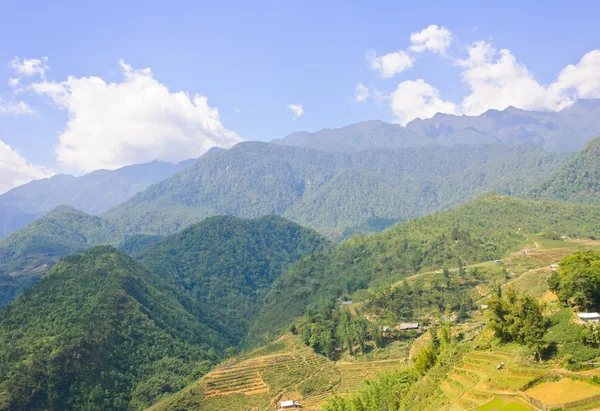 Uitzicht op de bergen in sapa, vietnam — Stockfoto