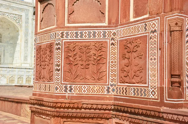 Декоративные стены Тадж-Махала — стоковое фото