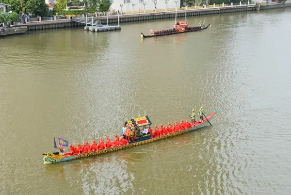Repetitie voor Koninklijke barge processie — Stockfoto