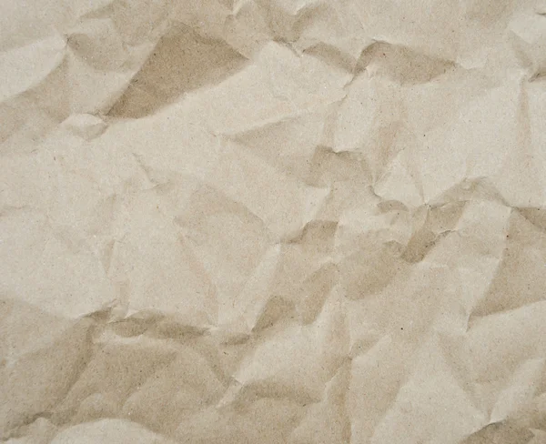 Crumpled brown paper texture — Stock Photo, Image