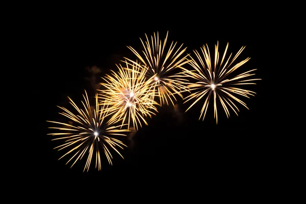 Gelbes Feuerwerk — Stockfoto