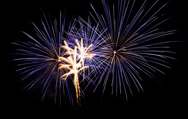 Fuegos artificiales azules — Foto de Stock