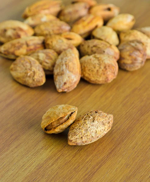 Cocoa roasted almond nut — Stock Photo, Image