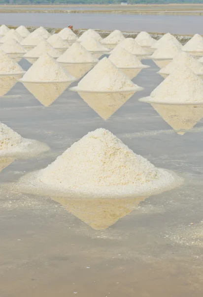 Sea salt mounds — Stok Foto