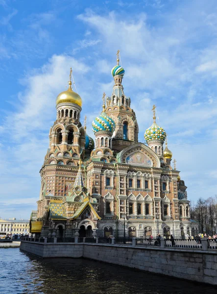 Kerk van de Verlosser op het bloed spilled, Rusland — Stockfoto