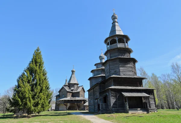 古代木制教堂 — 图库照片