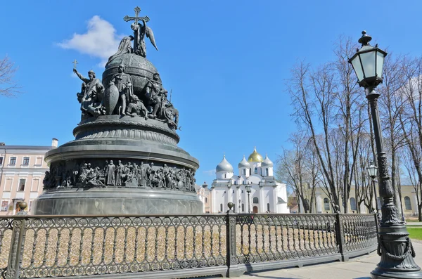 Monument till millennieskiftet av Ryssland — Stockfoto