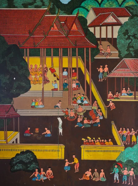 Thai painting — Stock Photo, Image