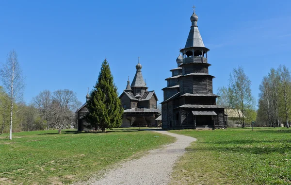 Древняя деревянная церковь — стоковое фото