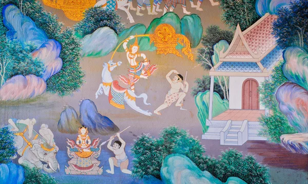 Traditional Thai mural — Stock Photo, Image