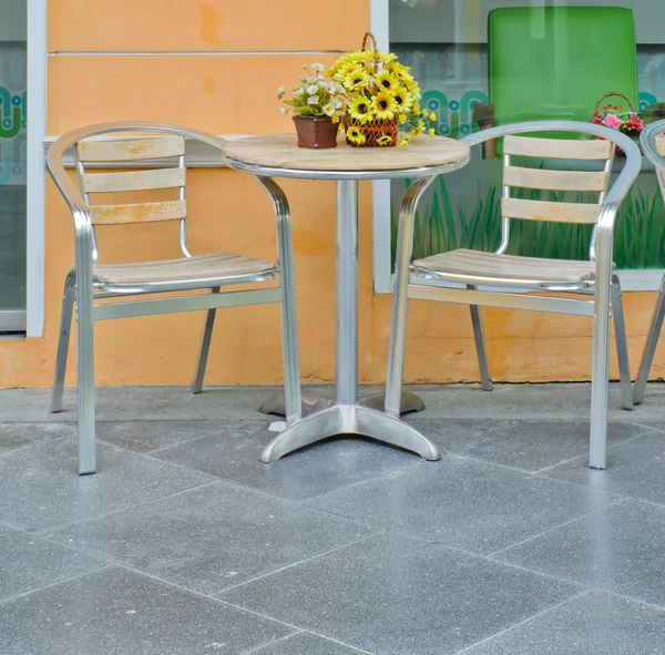 Outdoor coffee table — Stock Photo, Image