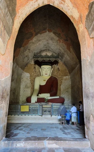 Starověké socha Buddhy, myanmar — Stock fotografie