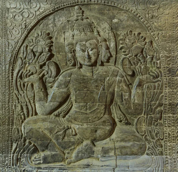 Hindu god relief — Stock Photo, Image