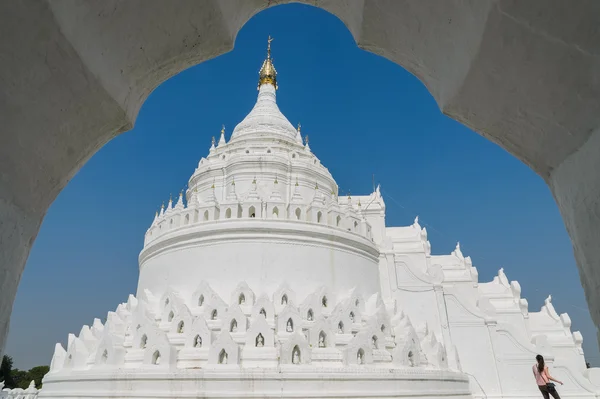 Mingun Pagoda Putih, Myanmar — Stok Foto