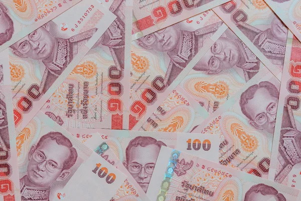 Thai banknotes background — Stock Photo, Image