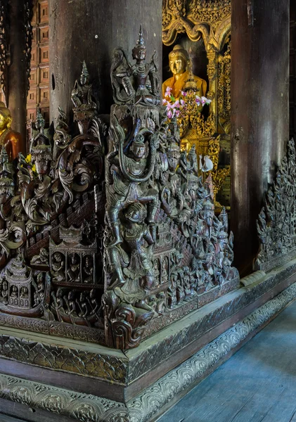 Shwe en bin kyaung, myanmar — Foto de Stock