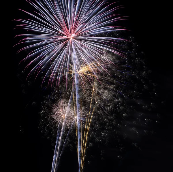 Farbenfrohes Feuerwerk — Stockfoto