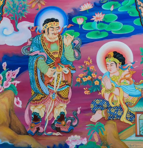 Chinese mural — Stock Photo, Image