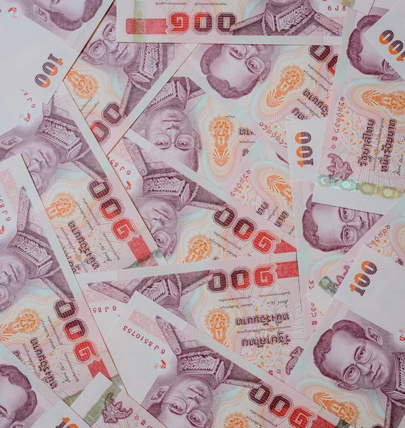 Thai banknotes background — Stock Photo, Image