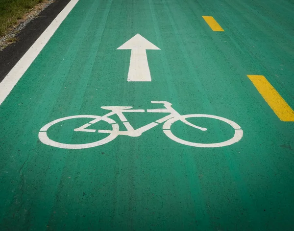 Señal de carril bici — Foto de Stock