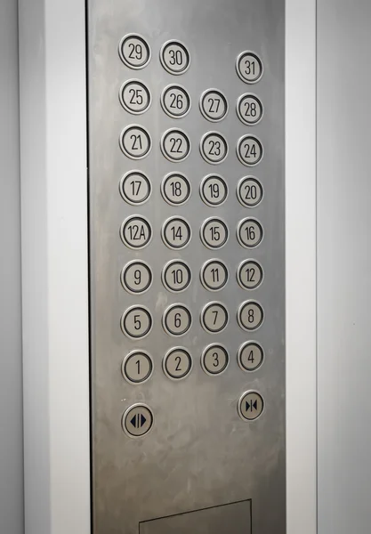 Asansör düğmelerinin — Stok fotoğraf