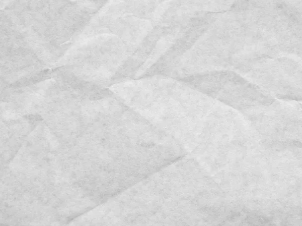 Branco Crumpled Pergaminho Papel Textura Fundo — Fotografia de Stock