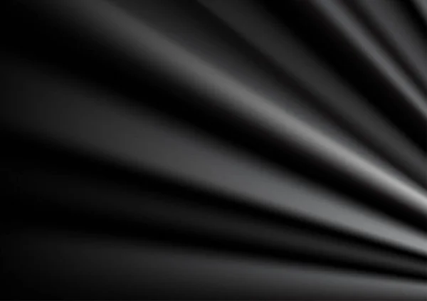 Абстрактный Вектор Роскошь Черный Рябь Ткань Фона — стоковый вектор