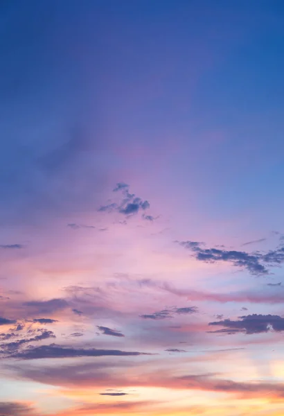 Background Colorful Sky Dramatic Sunset Twilight Color Sky Clouds — 스톡 사진