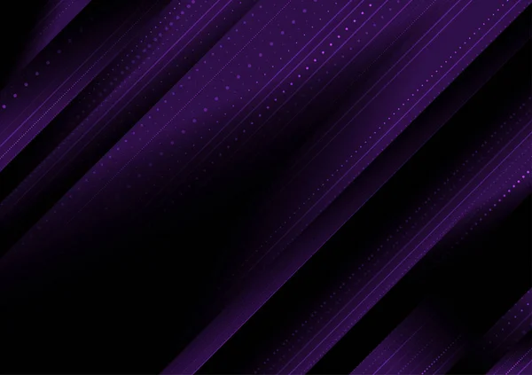 Abstract Dark Purple Geometric Graphic Diagonal Stripe Lines Dots Vector — Stock Vector
