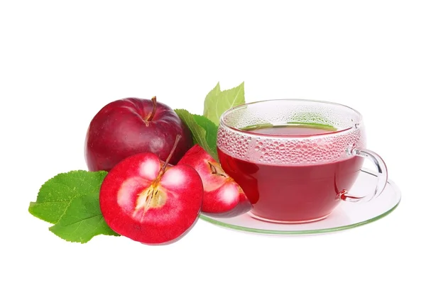 Tee Apfel - tea from apple 01 — Stock Photo, Image