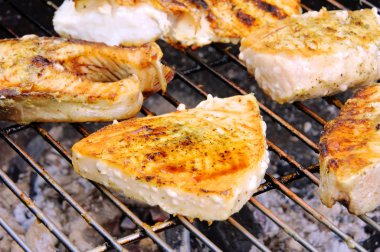 grillen fischsteak - balık 14 biftek ızgara