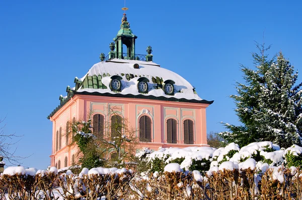 Moritzburg Pequeño Castillo de Faisán en invierno —  Fotos de Stock