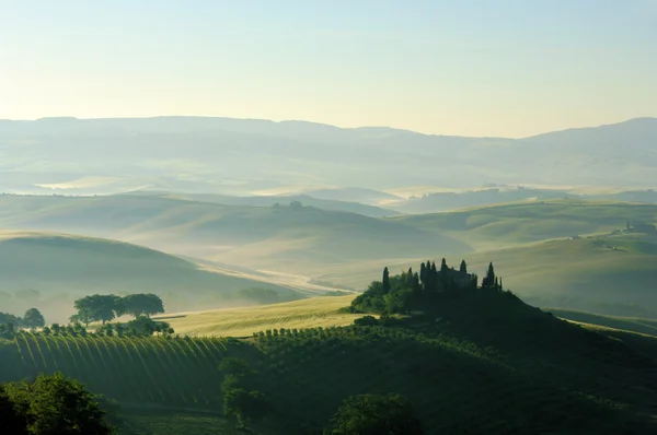 Charmecase huegel - Toscane heuvels 05 — Stockfoto