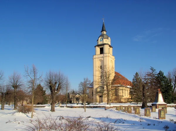 Altdebern Kirche Invierno - Altdobern iglesia invierno 0 — Foto de Stock