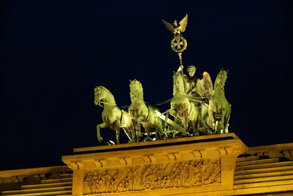 Berlin Brandenburger Tor Nacht - Berlin Brandenburg Gate night 07 — Stock Photo, Image