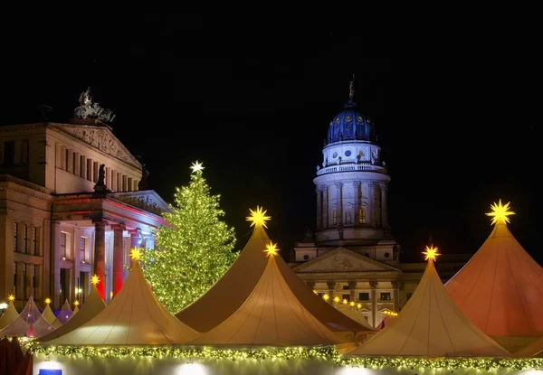베를린 크리스마스 마켓 Gendarmenmarkt — 스톡 사진