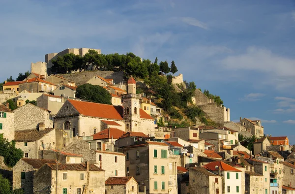 Sibenik town harbor — Stock Photo, Image