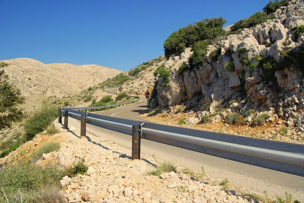 Stara Baska kustweg — Stockfoto