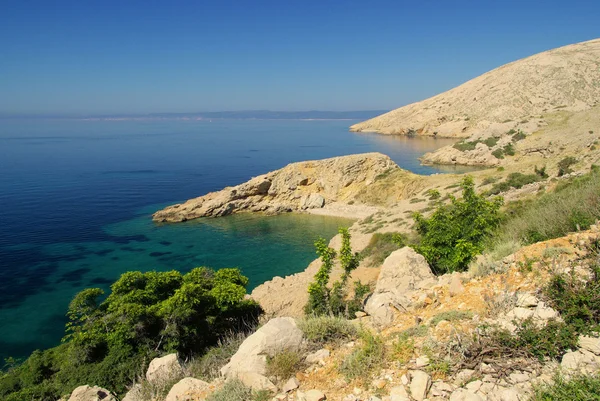 Stara Baska beach — Zdjęcie stockowe