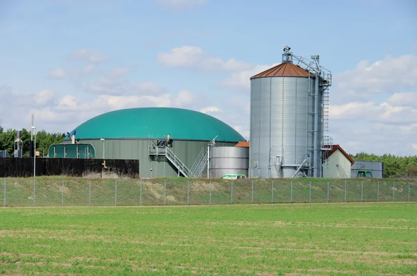 Impianto a biogas — Foto Stock